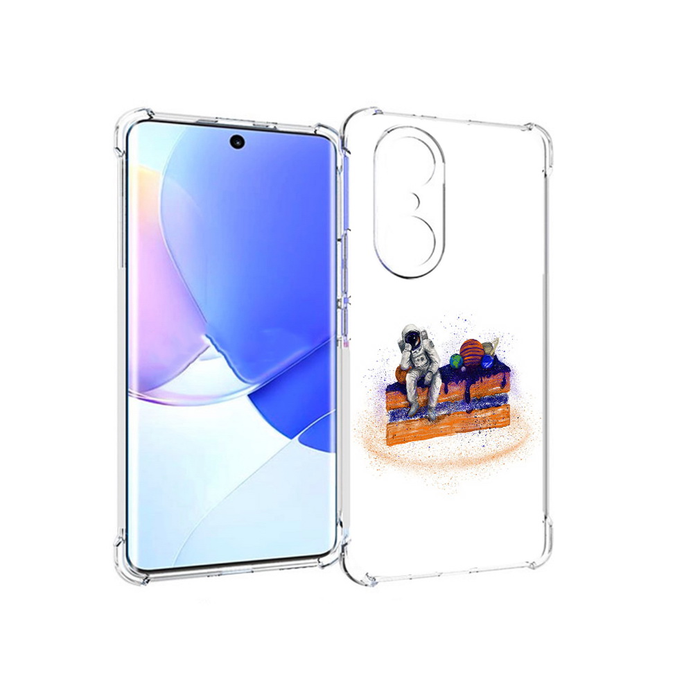 

Чехол MyPads Tocco для Honor 60 Pro торт с планетами, Прозрачный, Tocco