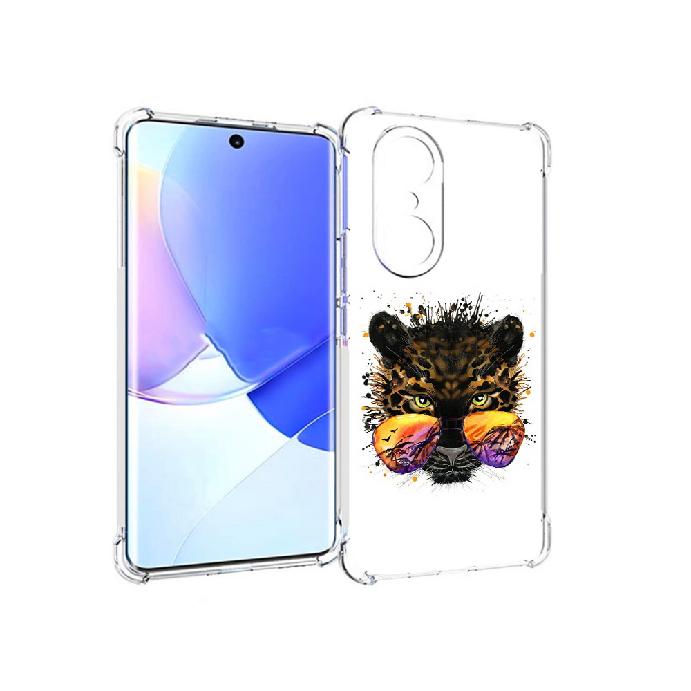 

Чехол MyPads Tocco для Honor 60 Pro тропический леопард, Прозрачный, Tocco