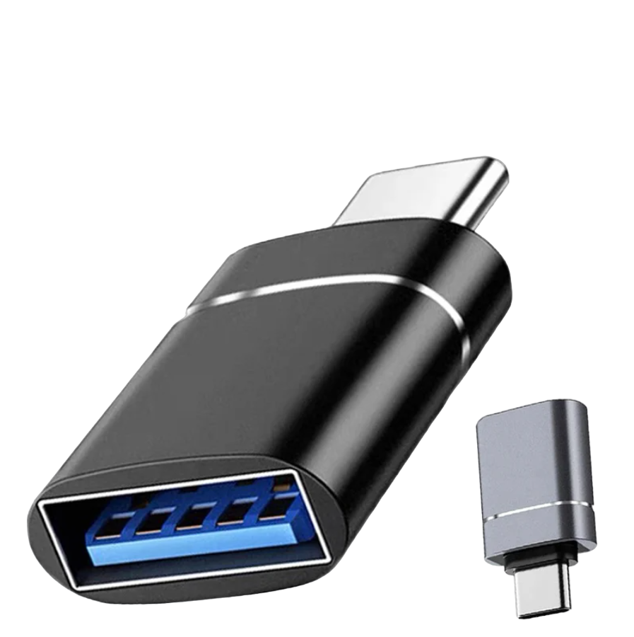 Адаптер-Переходник для передачи данных USB 3.0 OTG на Type- C (с ремешком) USB 3.0 OTG на Type- C (с ремешком) черный