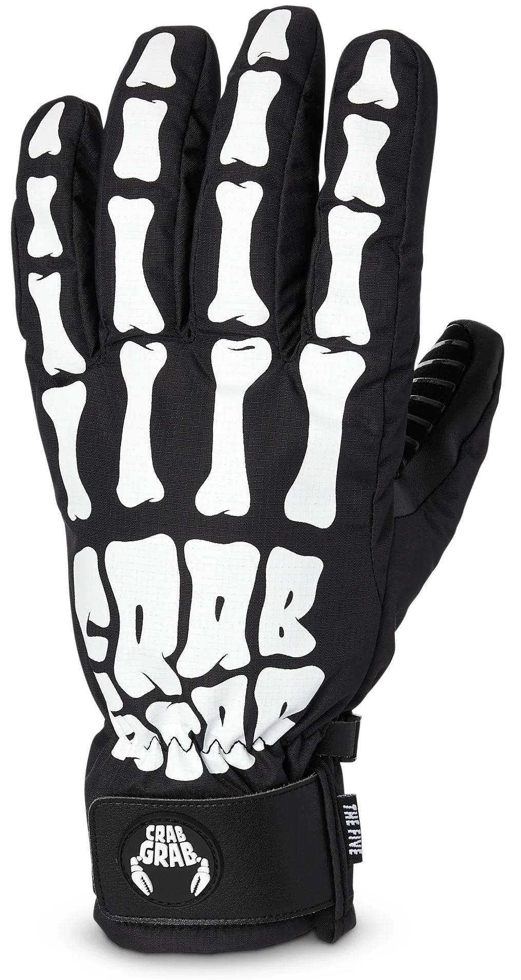 

Перчатки унисекс CrabGrab Five белый, черный , ONE SIZE, Five