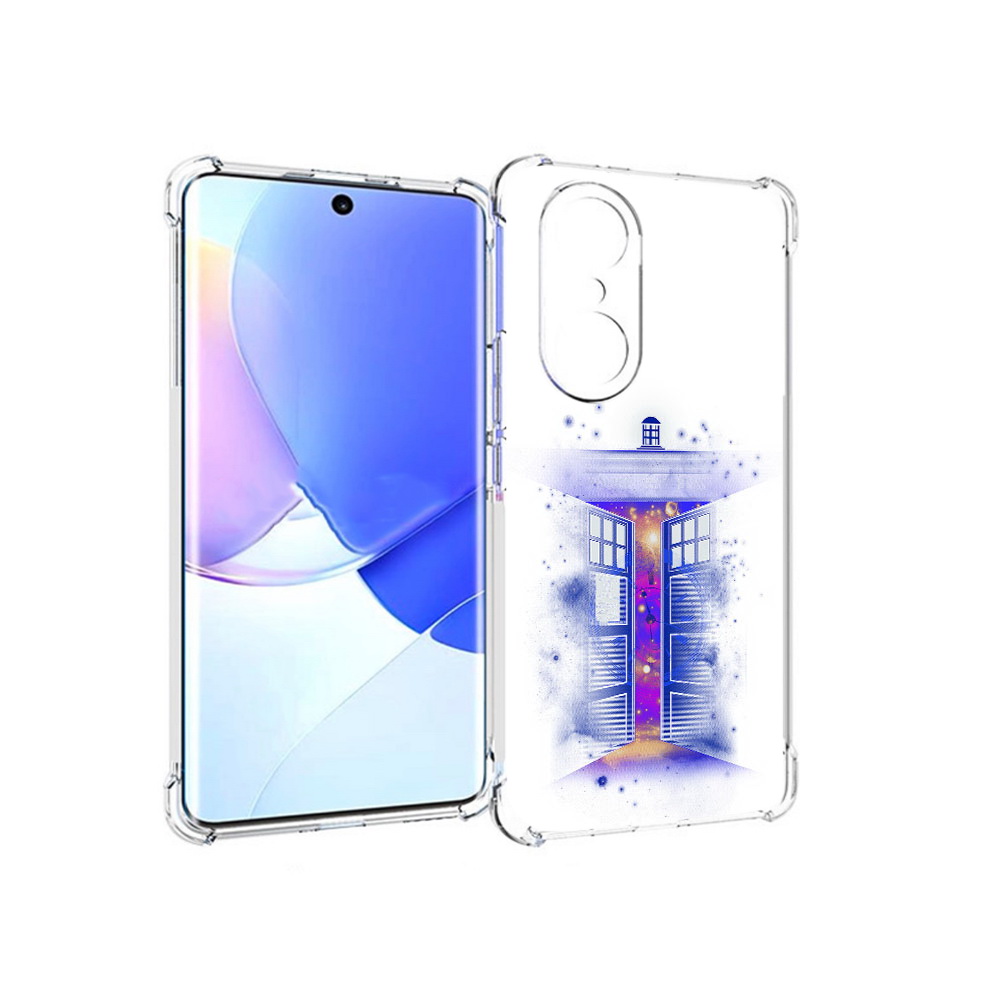 

Чехол MyPads Tocco для Honor 60 Pro фиолетовый уголок абстракция, Прозрачный, Tocco