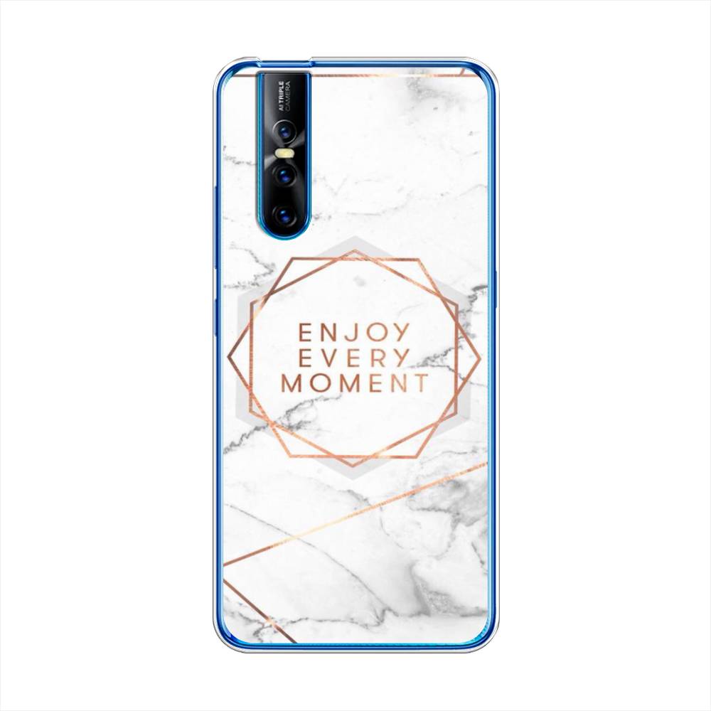 

Чехол Awog на Vivo V15 Pro "Enjoy every moment мрамор", Разноцветный, 261150-7