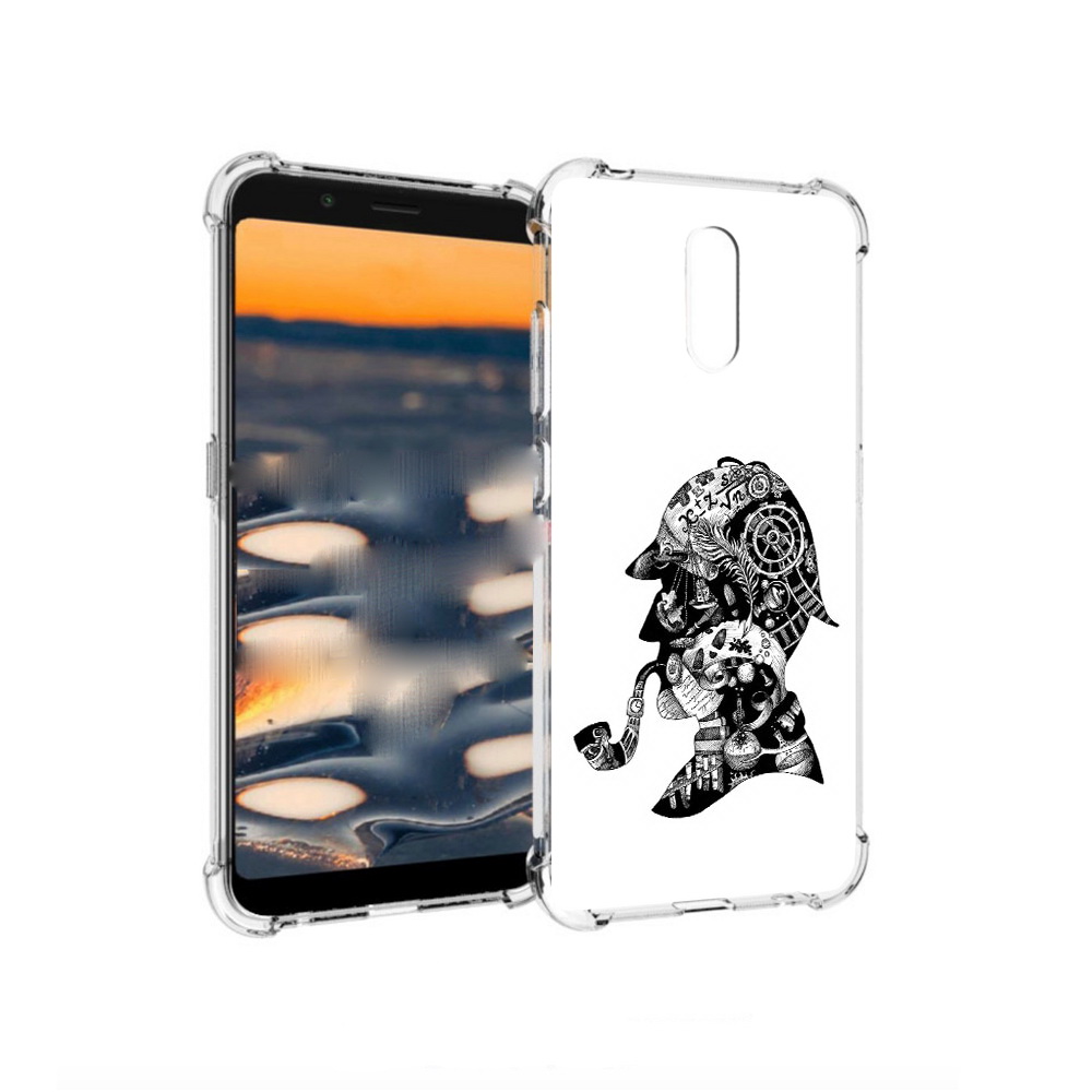 

Чехол MyPads Tocco для Nokia C2 мужчина с трубкой абстракция (PT227055.113.488), Прозрачный, Tocco