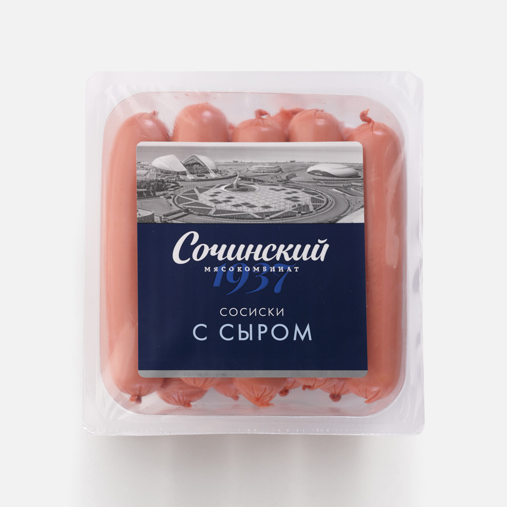 

Сосиски Сочинский МК с сыром 525 г