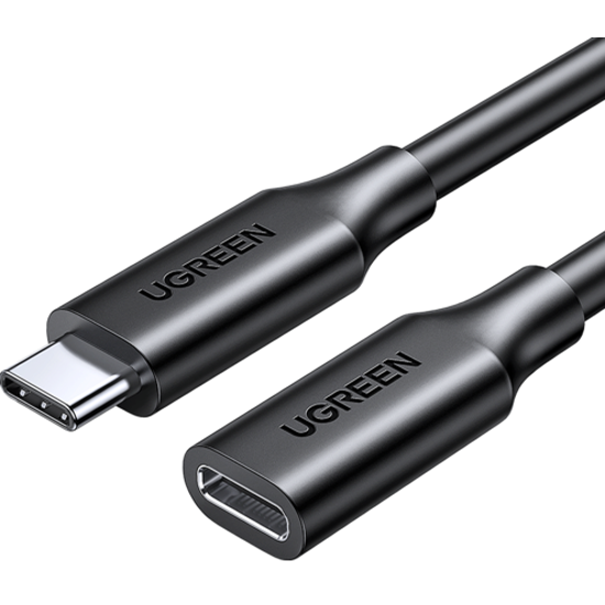 

Кабель UGREEN US353 USB-Cnto USB-C Gen 2 5A, 10Gbps, 1м, черный 10387, US353