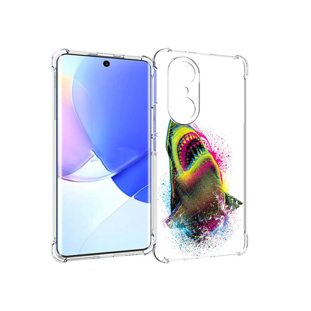 

Чехол MyPads Tocco для Honor 60 Pro челюсти-2, Прозрачный, Tocco