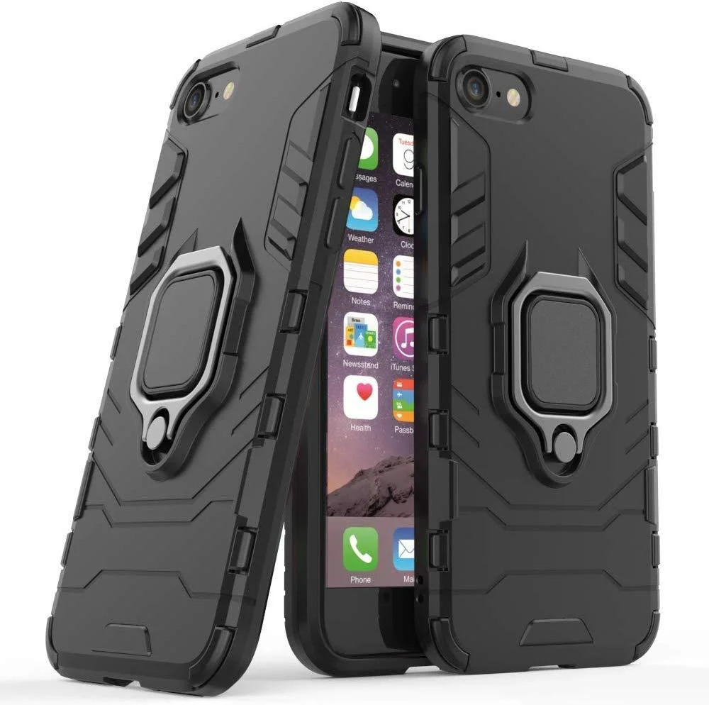 

Чехол противоударный для iPhone 7 / 8 / SE (2020), Armor Ring Holder, черный, Apple iPhone 7 / 8 / SE (2020)