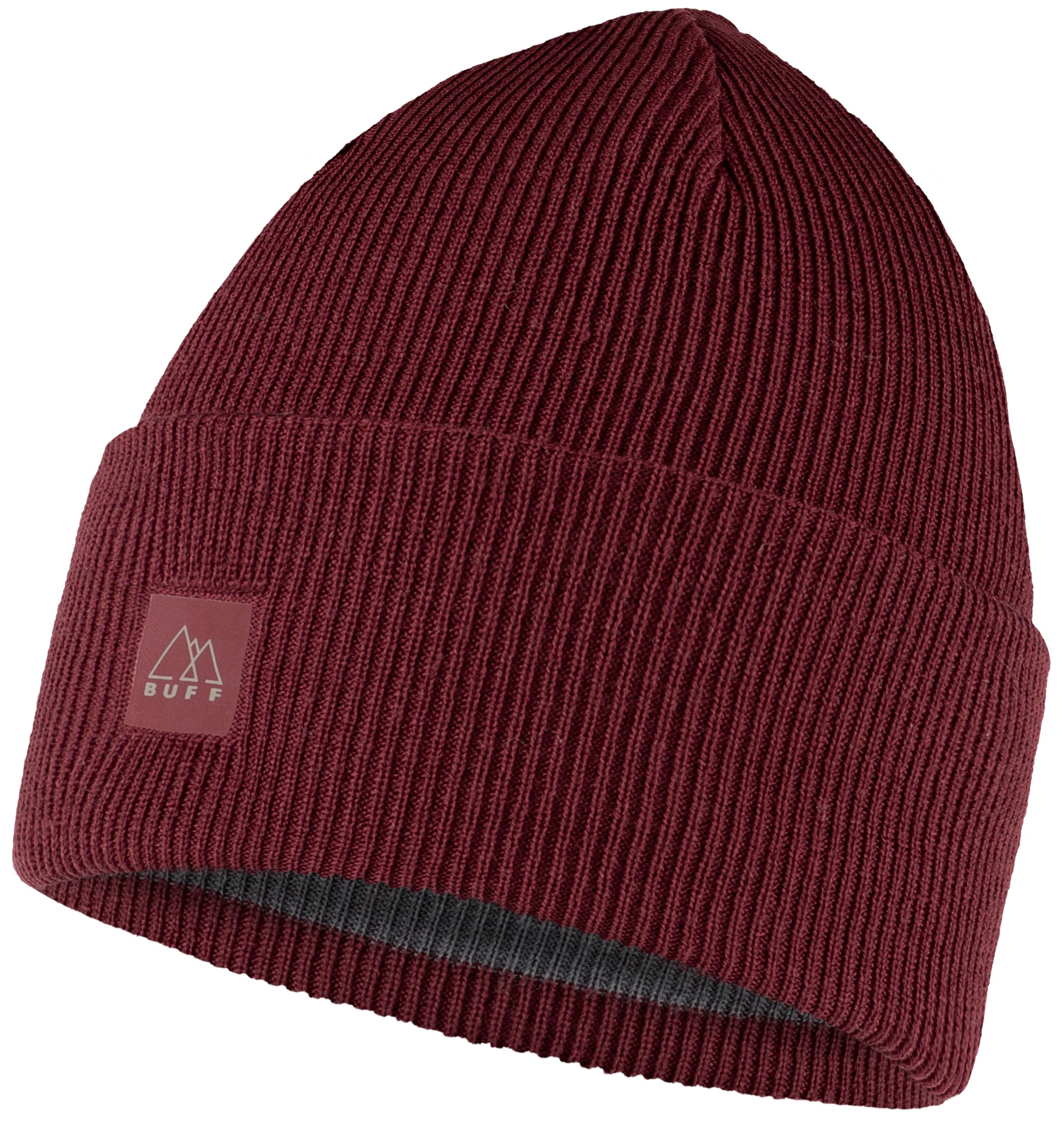 

Шапка бини унисекс Buff Crossknit Hat бордовый, Crossknit Hat