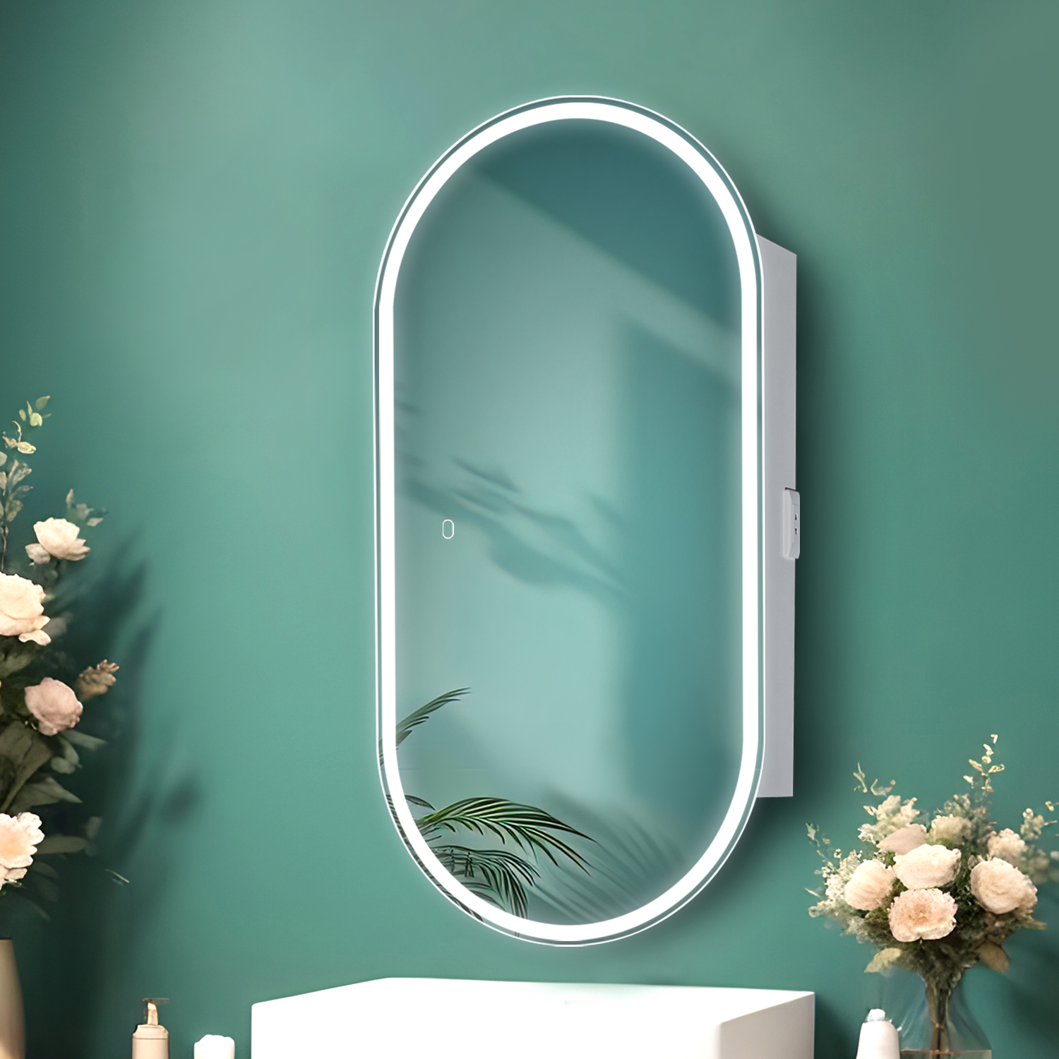 

Шкаф в ванную с зеркалом Silver Mirrors Savage White 50x100 см, 6000К, белый
