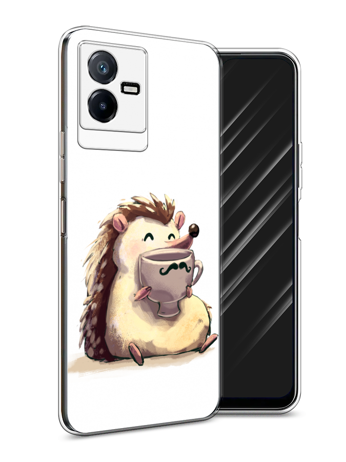

Чехол Awog на Vivo Y73t "Еж кофеман", Белый;коричневый;бежевый, 268050-10