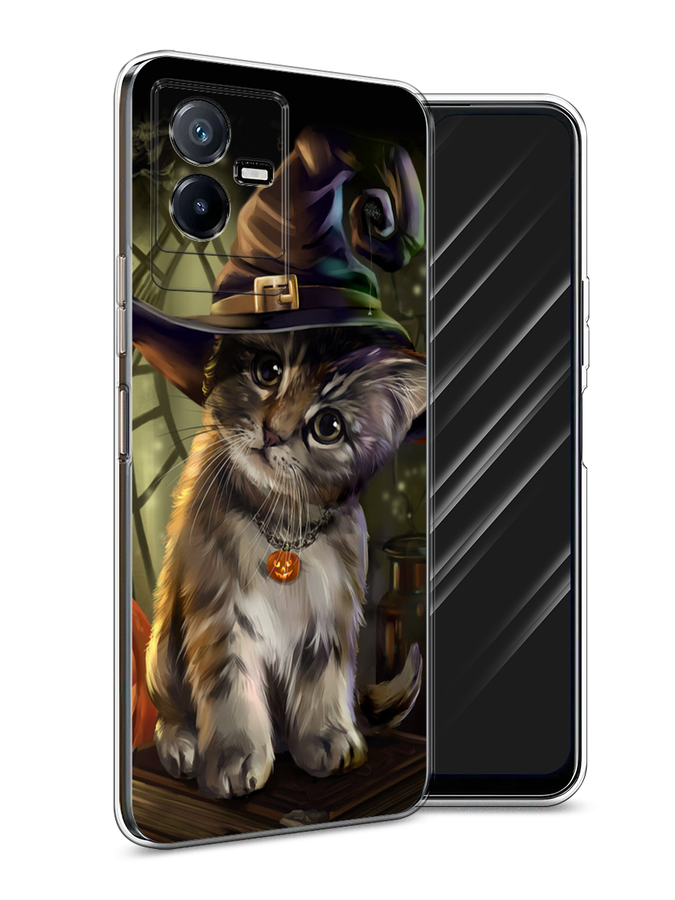 

Чехол Awog на Vivo Y73t "Кот на Хэллоуин", Зеленый;серый, 268050-2