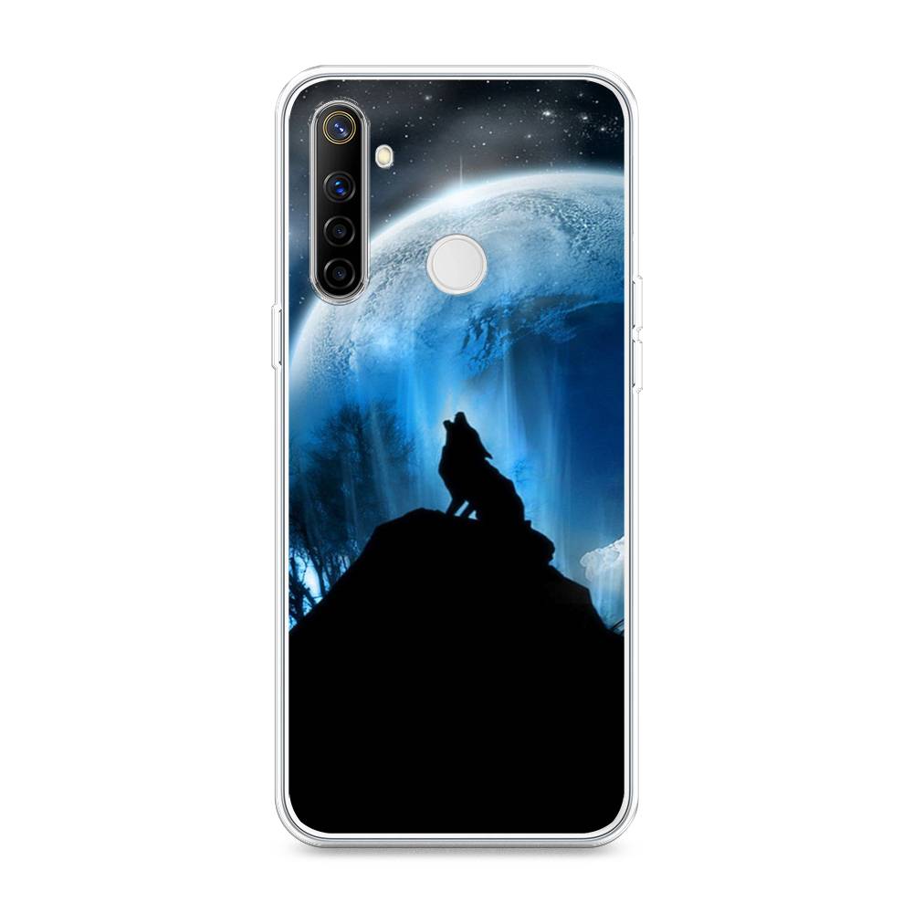 

Чехол на Realme 6i "Волк 2", Синий;черный;белый, 252950-1