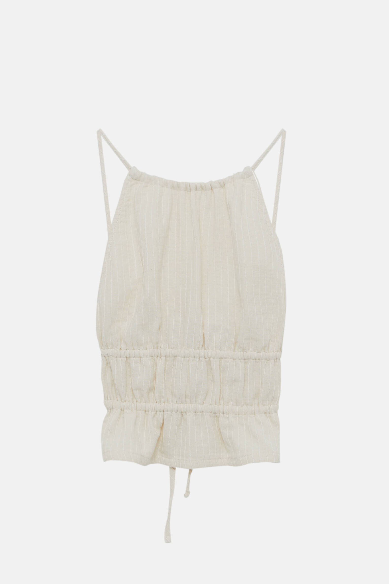 Топ женский Pull&Bear PUL557204274 бежевый S. Доставка из-за рубежа.