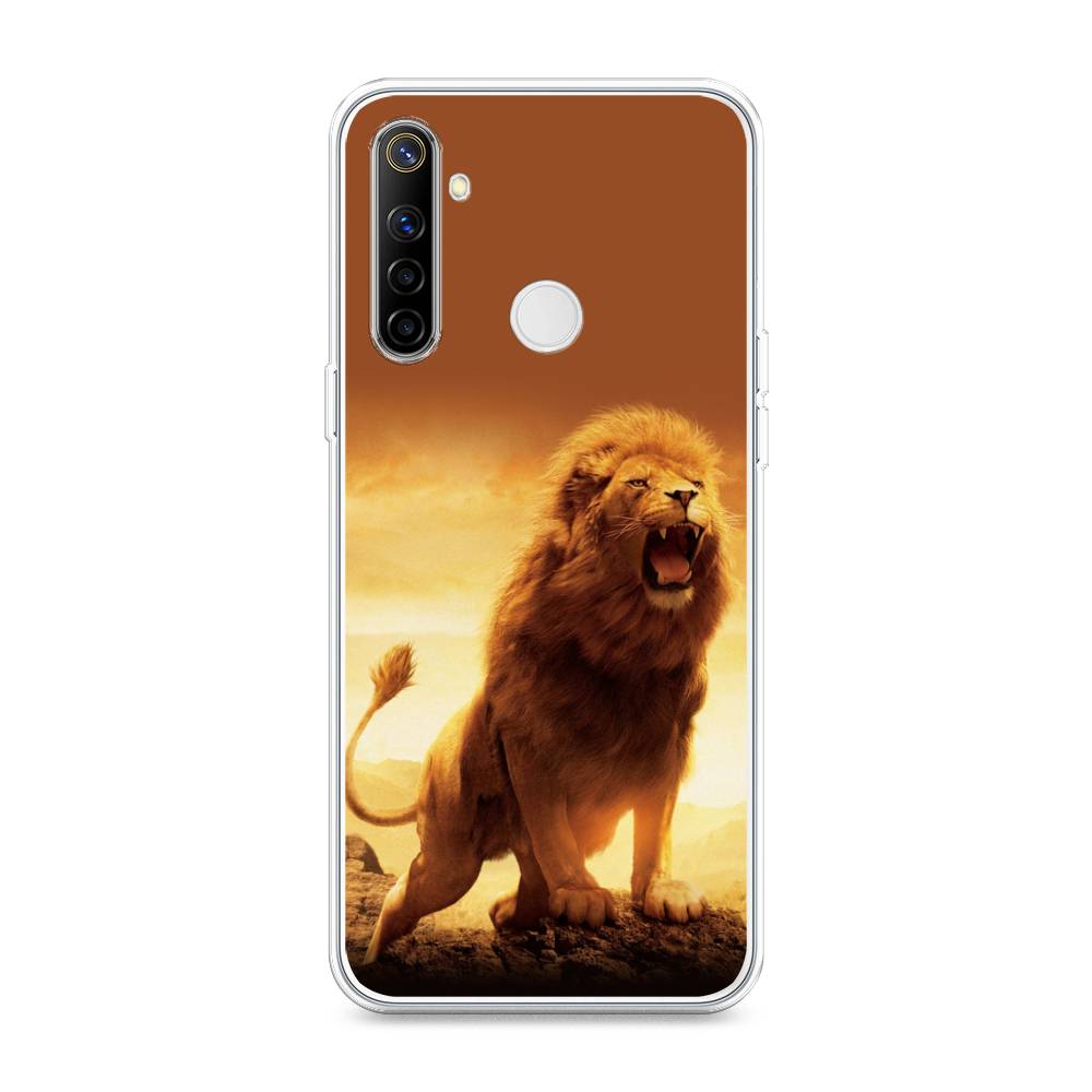 

Чехол на Realme 6i "Львиный рык", Коричневый;желтый;оранжевый, 252950-1