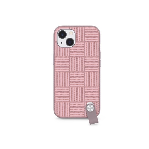 фото Защитный чехол moshi altra case с ремешком на запястье для iphone 13. цвет: светло-розовый
