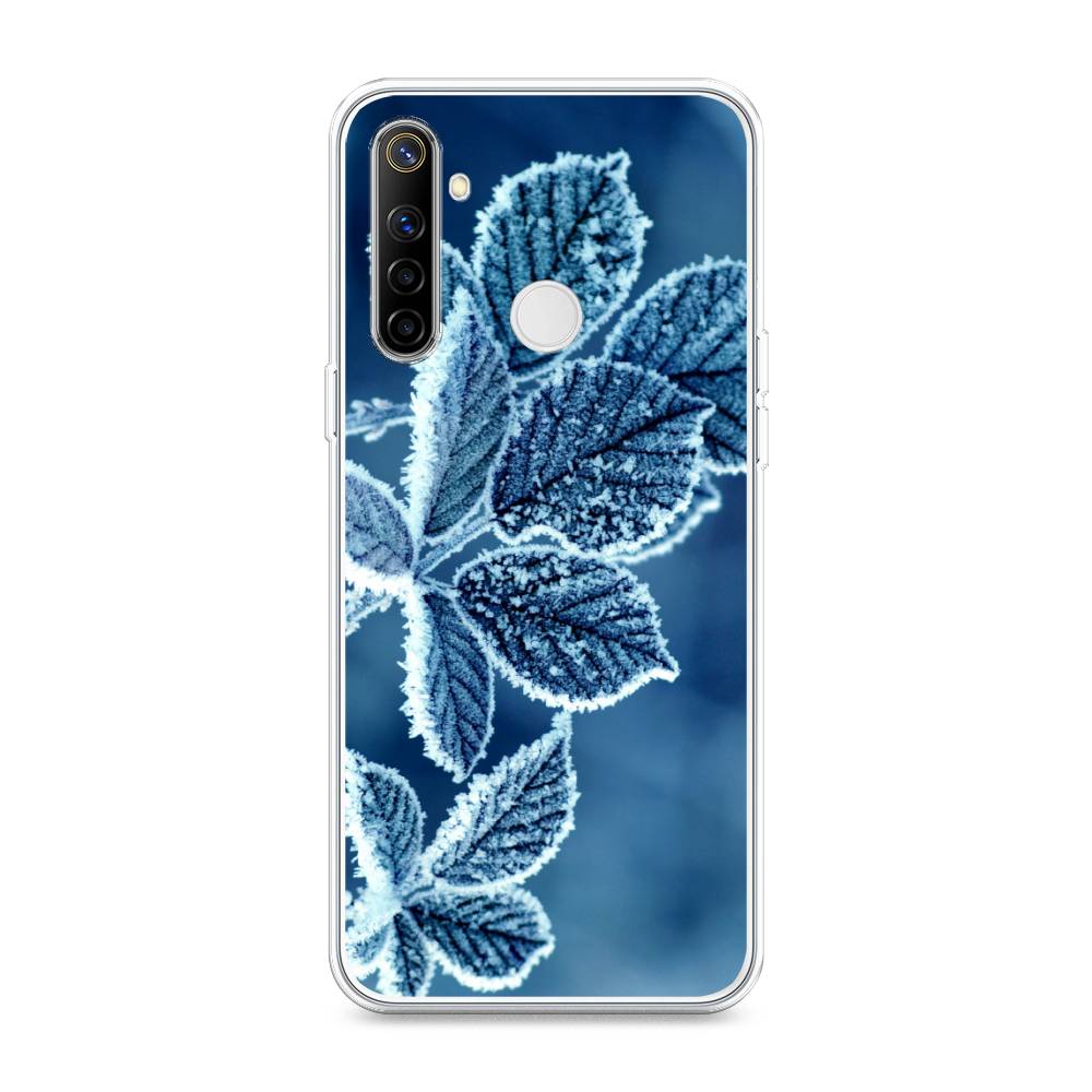 

Чехол на Realme 6i "Зима 6", Голубой;белый, 252950-2
