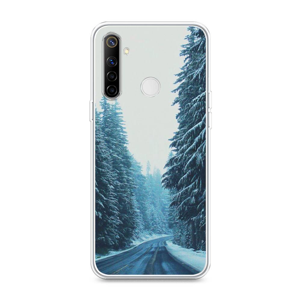 

Чехол на Realme 6i "Зима 9", Бежевый;голубой;черный, 252950-2