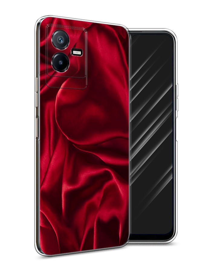 

Чехол Awog на Vivo Y73t "Текстура красный шелк", 268050-3