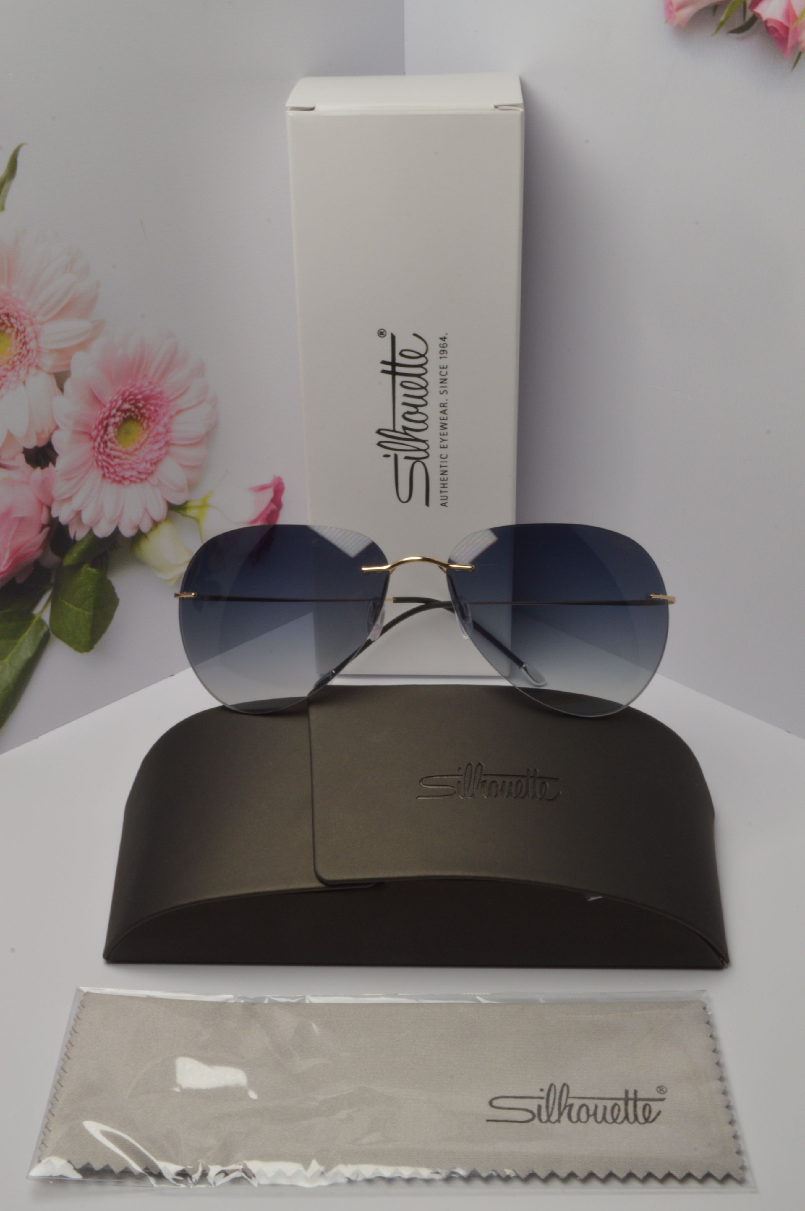 

Солнцезащитные очки унисекс Silhouette OL-SZO-Silhouette-avi-7578-40-gold-grey синие, OL-SZO-Silhouette-avi-7578-40-gold-grey