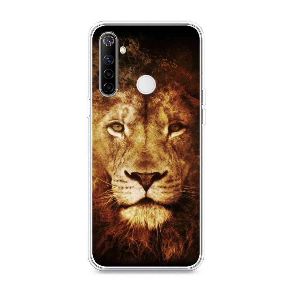 

Чехол на Realme 6i "Лев", Черный;коричневый;желтый, 252950-6