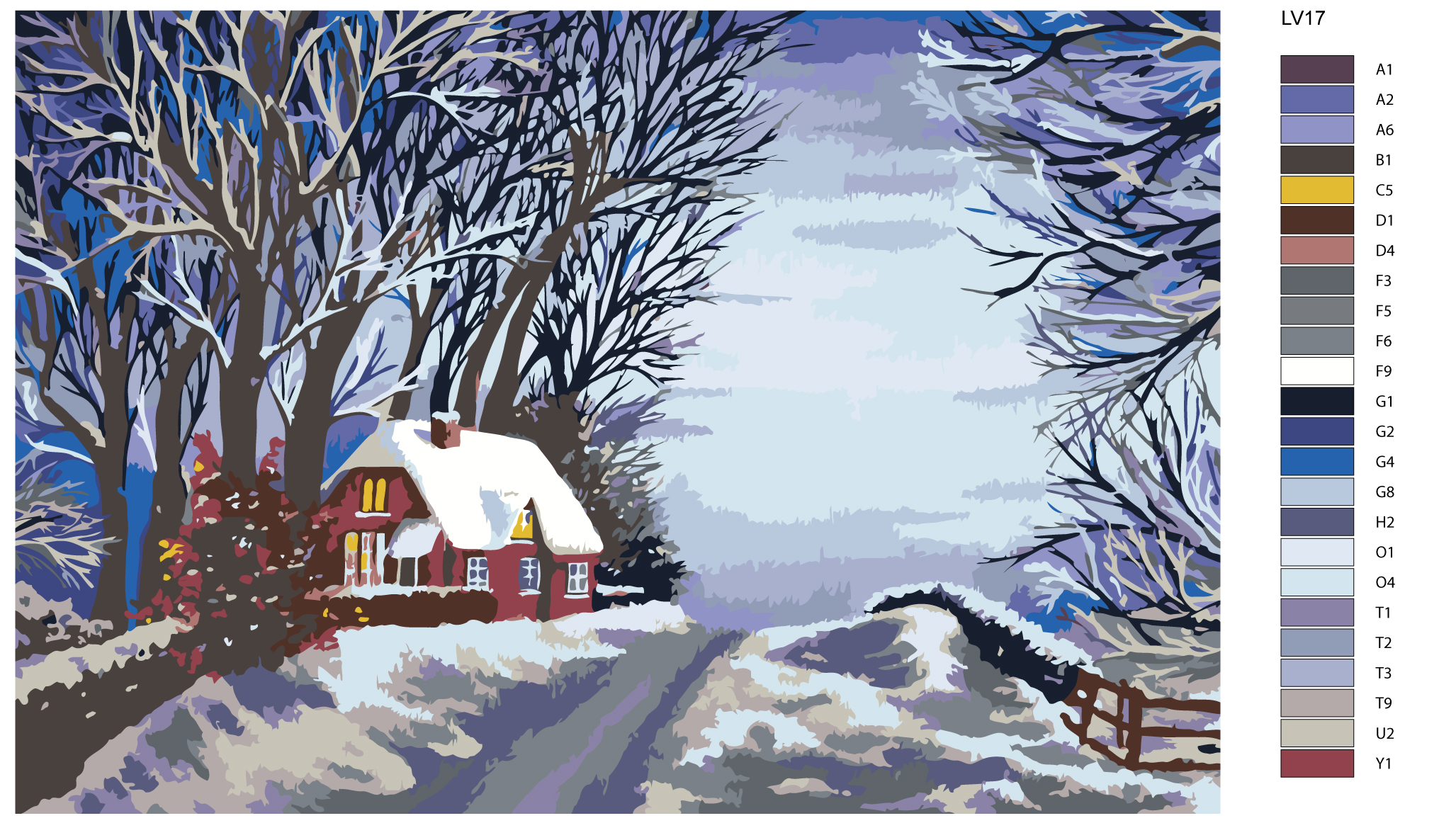 

Картина по номерам, Живопись по номерам, 60 x 90, LV17