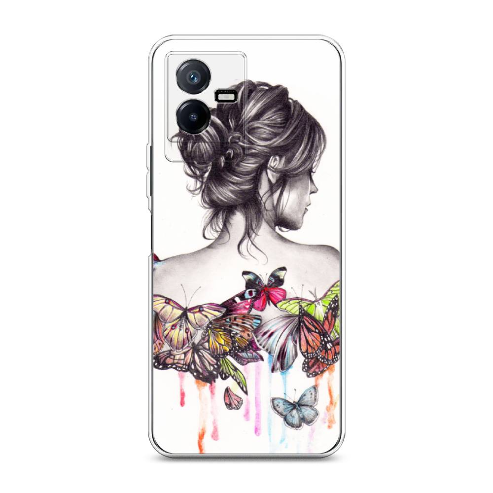 

Чехол Awog на Vivo Y73t "Девушка с бабочками", Коричневый, 268050-10