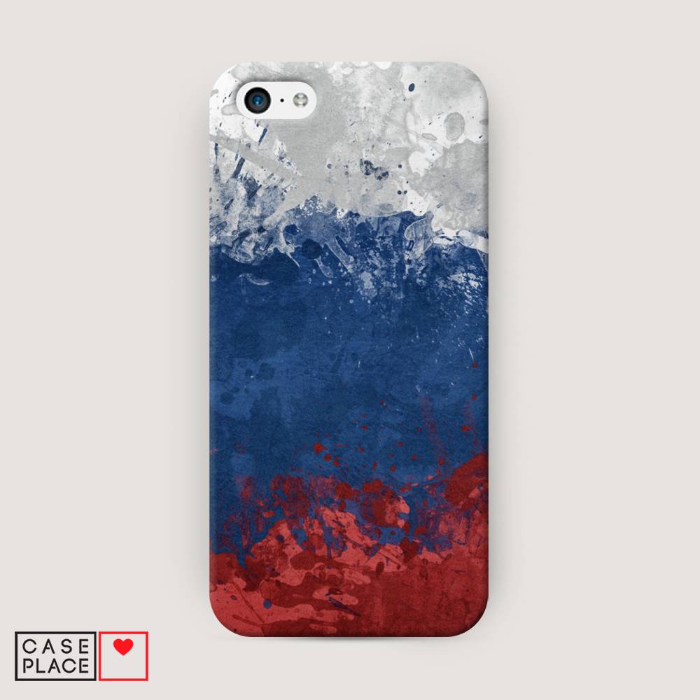 

Пластиковый чехол "Флаг России неровный" на Apple iPhone 5C, 10220-4