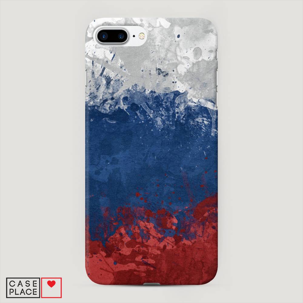 

Пластиковый чехол "Флаг России неровный" на Apple iPhone 7 Plus, 10720-4