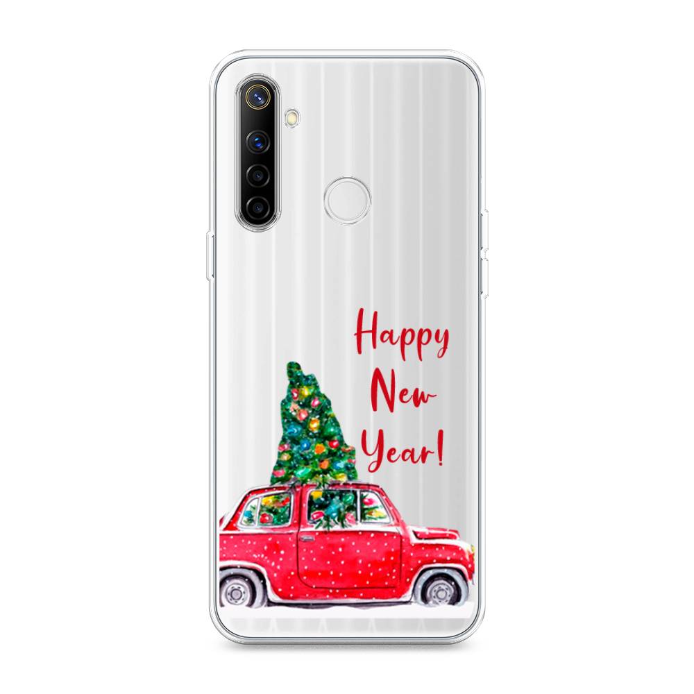 

Чехол на Realme 6i "Happy New Year", Красный;зеленый, 252950-5