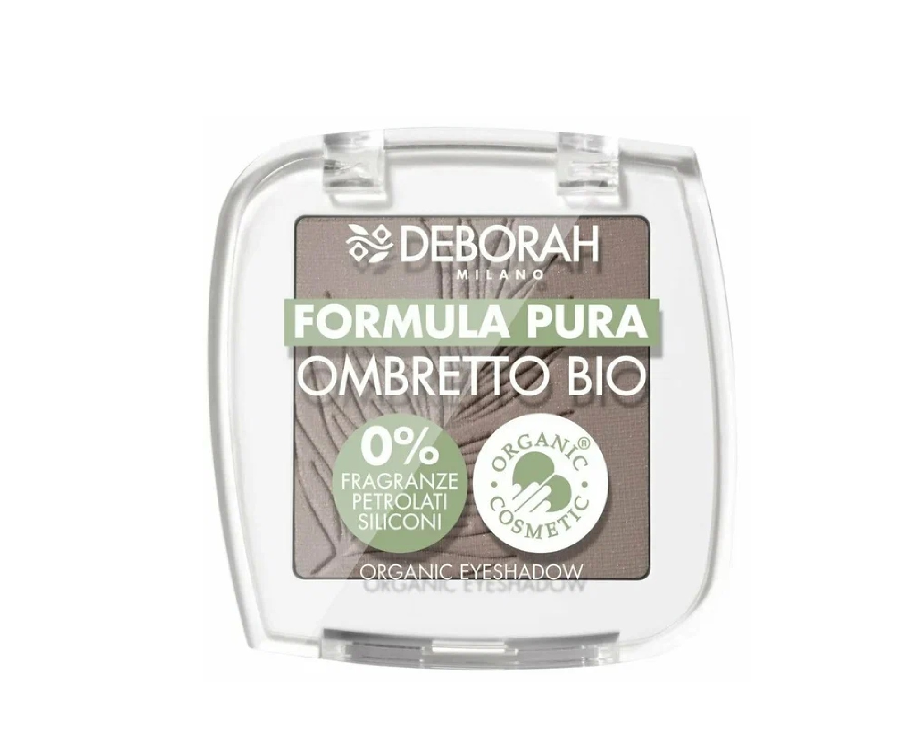 Тени для век Deborah Milano Formula Pura Ombretto Bio тон 09 Матовый серо-коричневый 2.5г