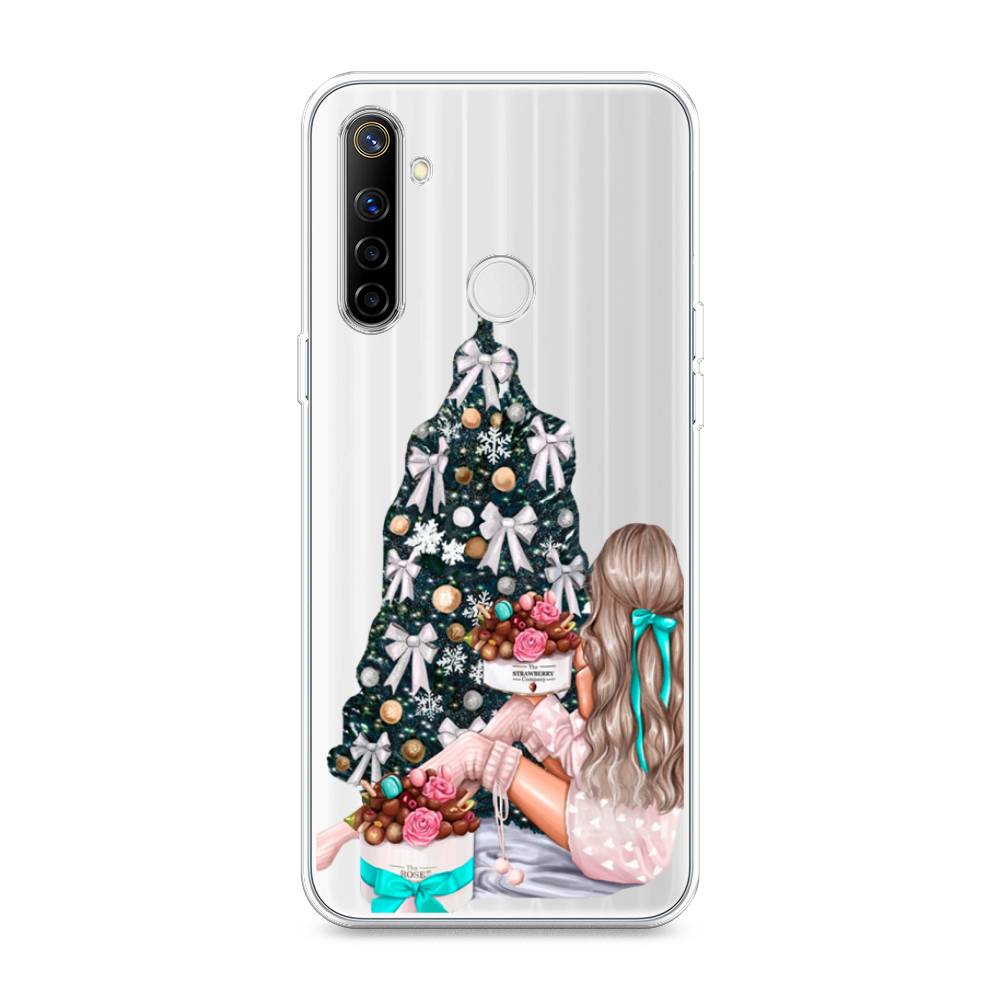 

Чехол на Realme 6i "New Year", Зеленый;бежевый;голубой, 252950-5