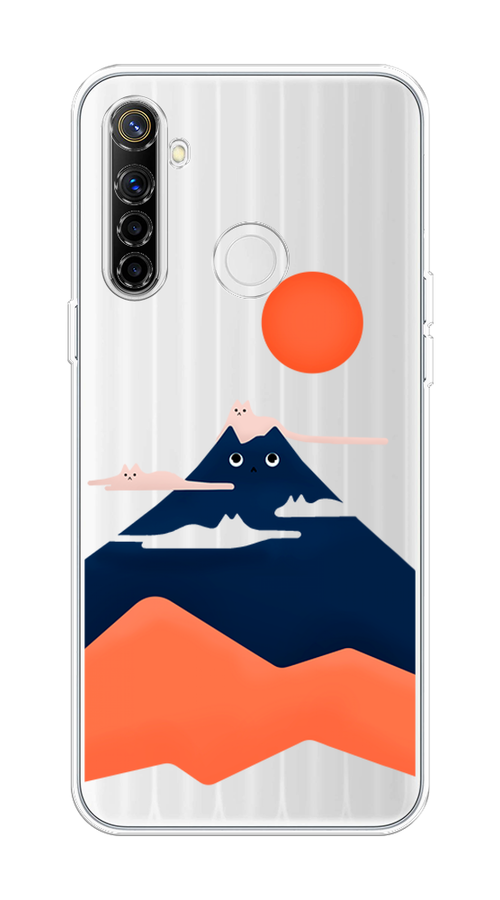 

Чехол на Realme 6i "Кот-гора", Черный;оранжевый, 252950-4