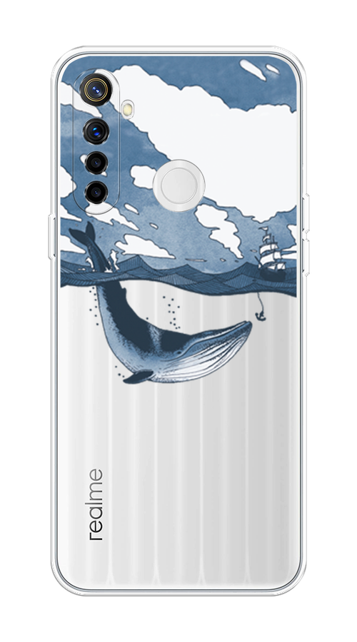 

Чехол на Realme 6i "Большой кит", Синий, 252950-1