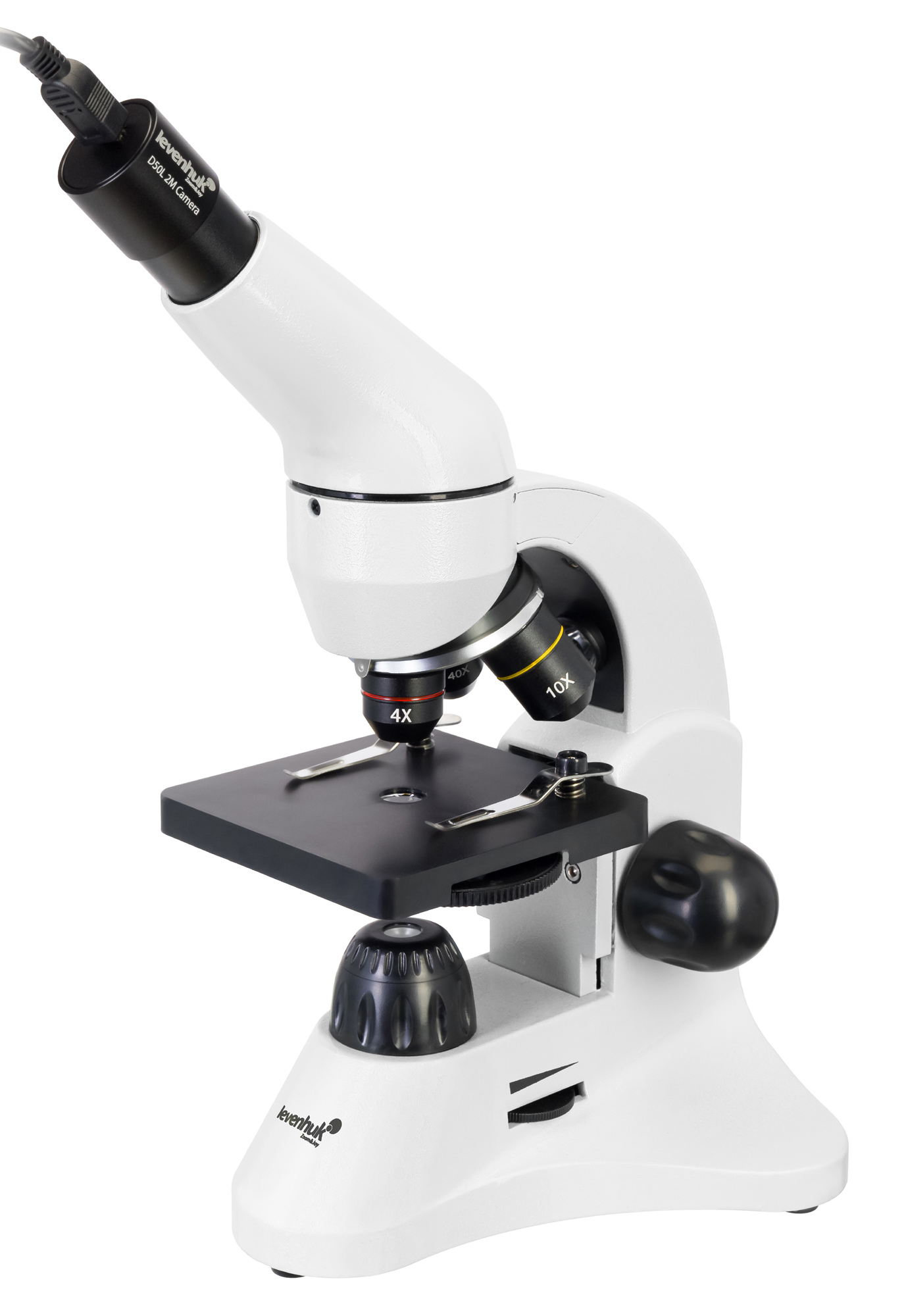Микроскоп Levenhuk Rainbow D50L PLUS, 2 Мпикс, Moonstone\Лунный камень микроскоп levenhuk med 40t тринокулярный
