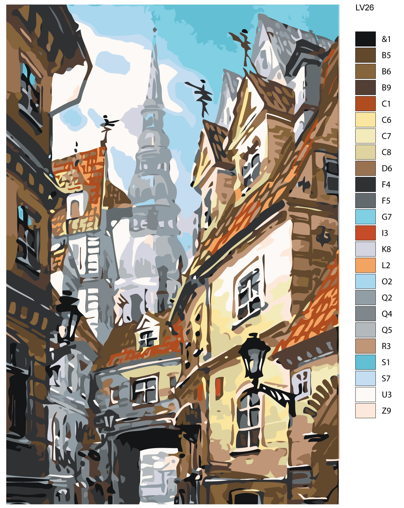 

Картина по номерам, Живопись по номерам, 48 x 72, LV26
