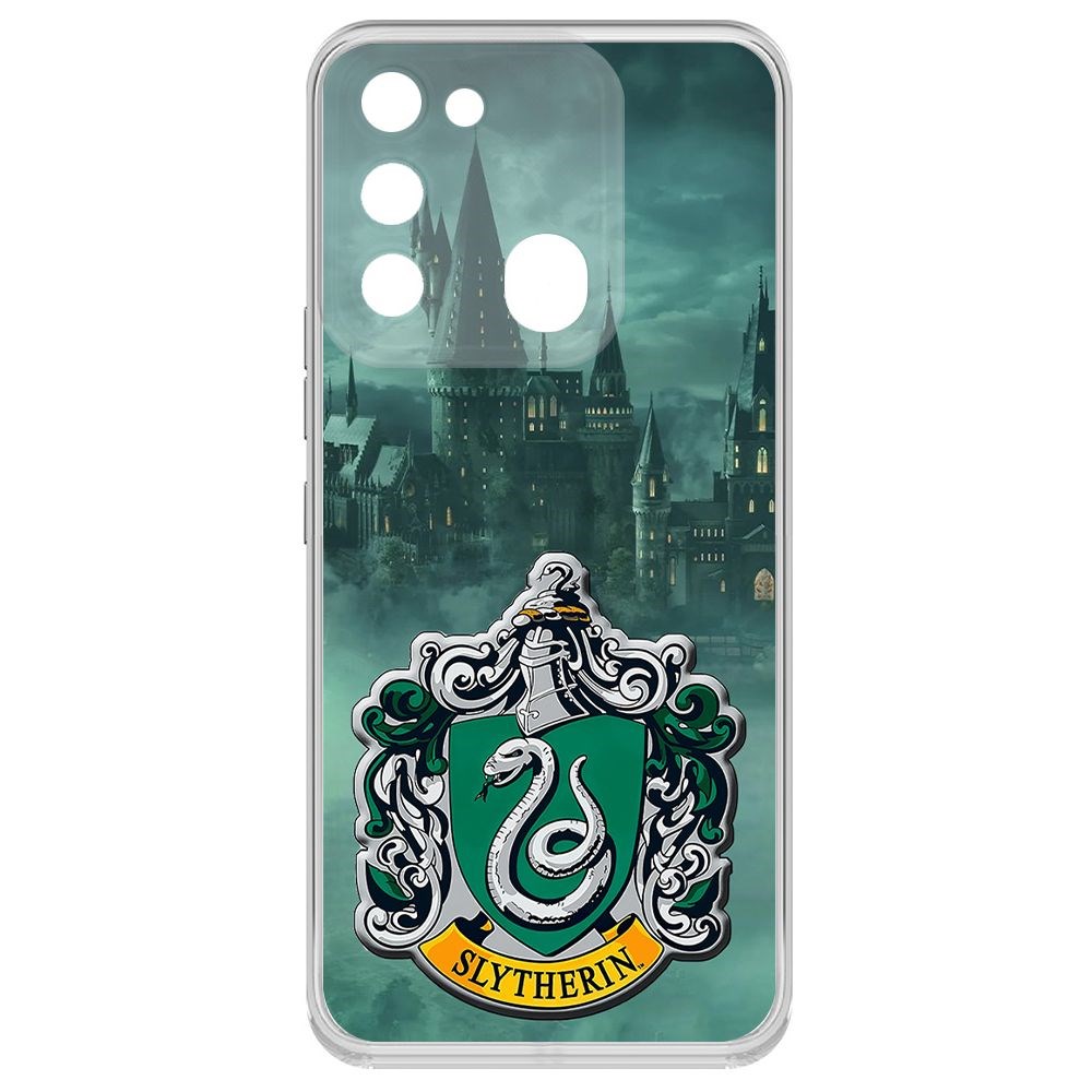 

Чехол-накладка Krutoff Clear Case Гарри Поттер. Слизерин для Tecno Spark 8C, Прозрачный