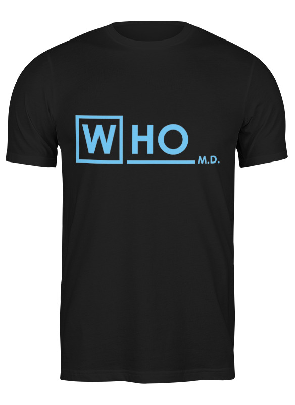 

Футболка мужская Printio Who md черная M, Черный, Who md