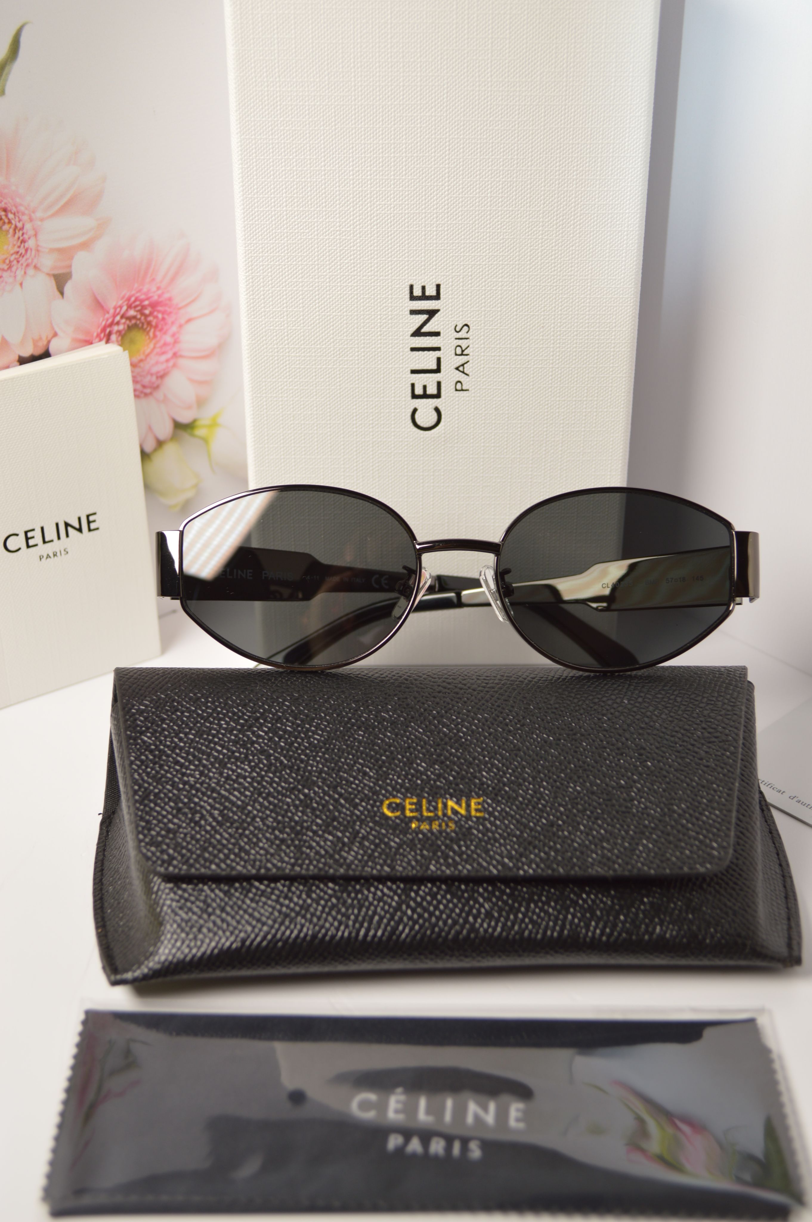 Солнцезащитные очки женские Celine OL-SZO-Celine-40235-grey серые