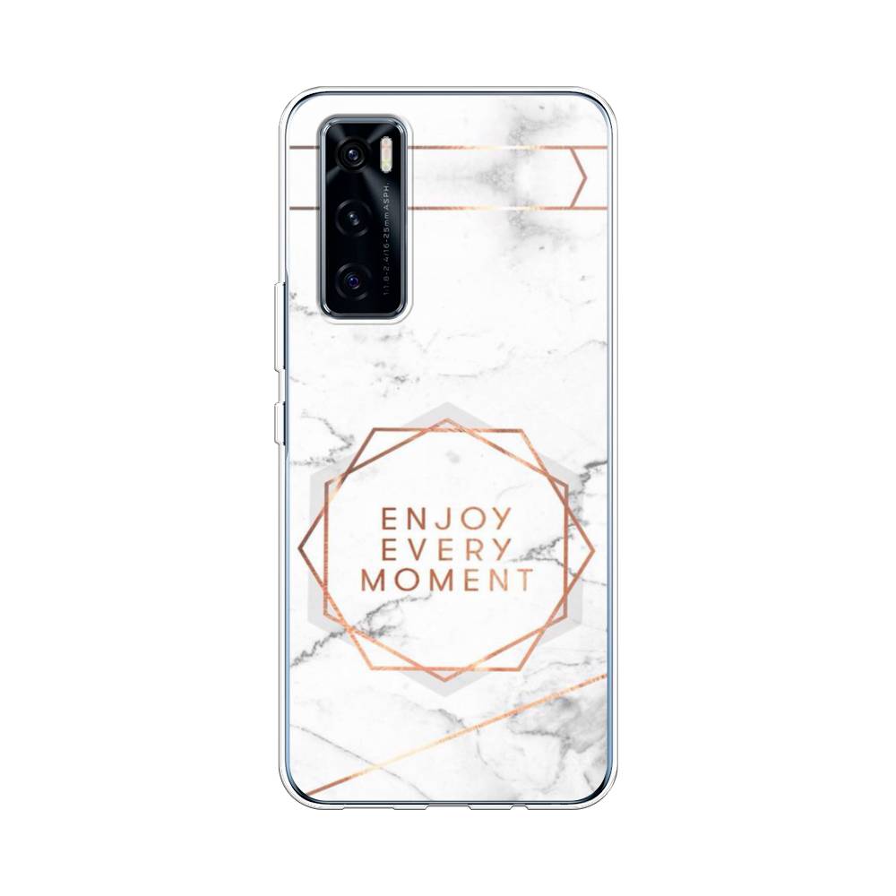 

Чехол Awog на Vivo V20 SE "Enjoy every moment мрамор", Разноцветный, 263550-7