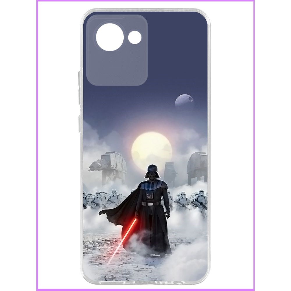 

Чехол-накладка Krutoff Clear Case Звездные Войны. Дарт Вейдер для Realme C30, Прозрачный