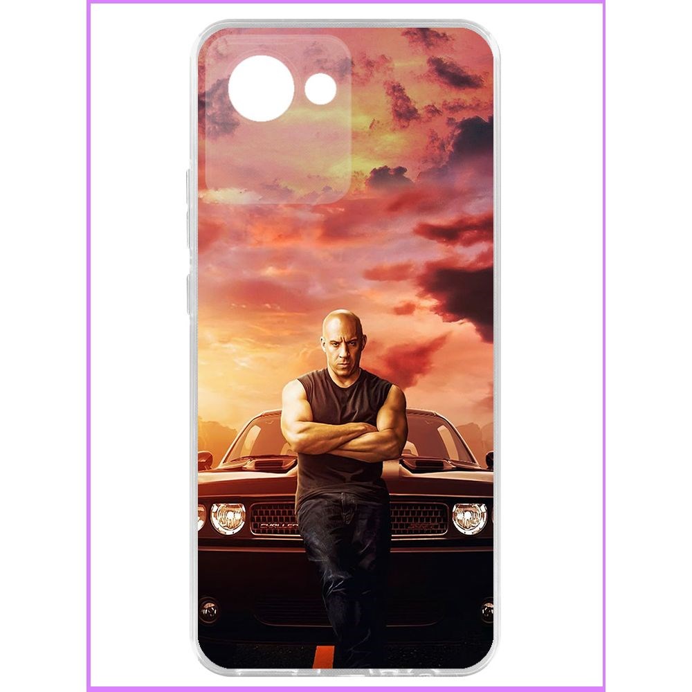 

Чехол-накладка Krutoff Clear Case Форсаж. Доминик Торетто для Realme C30, Прозрачный