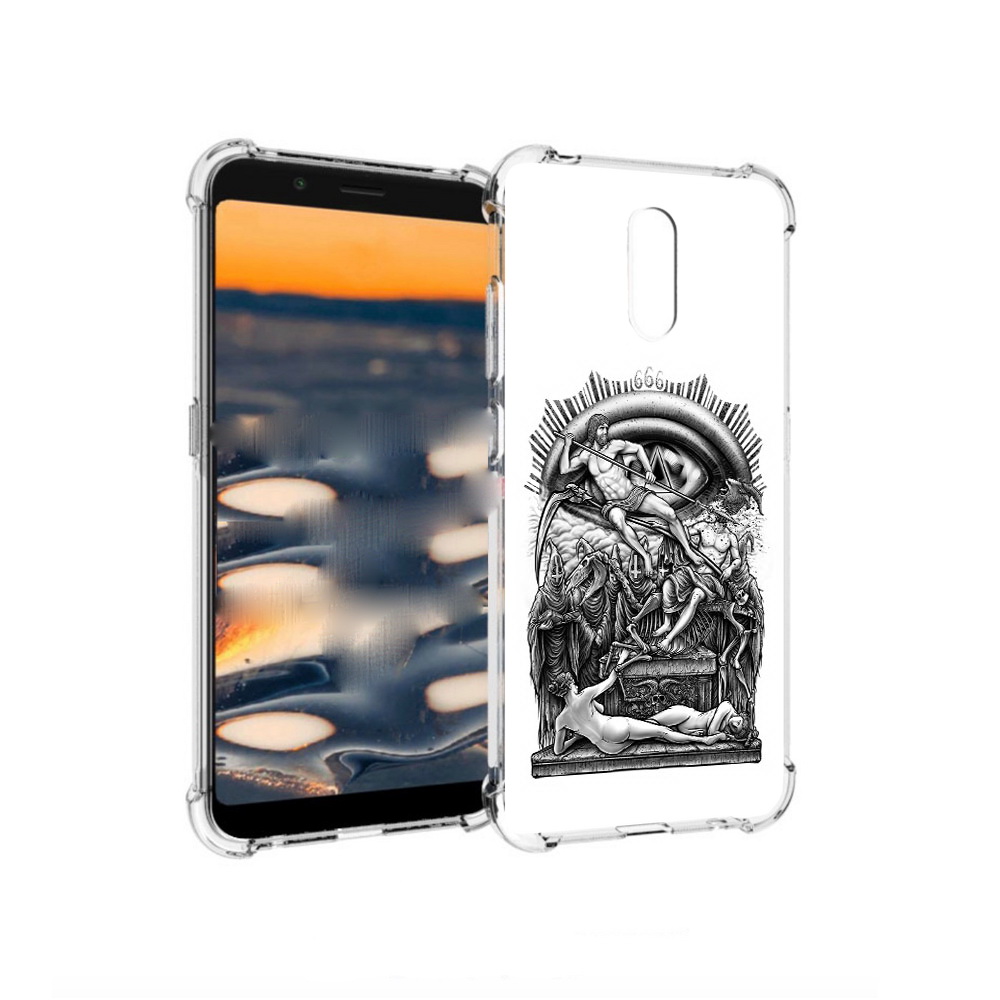 

Чехол MyPads Tocco для Nokia C2 оракул черно белый (PT227055.113.528), Прозрачный, Tocco