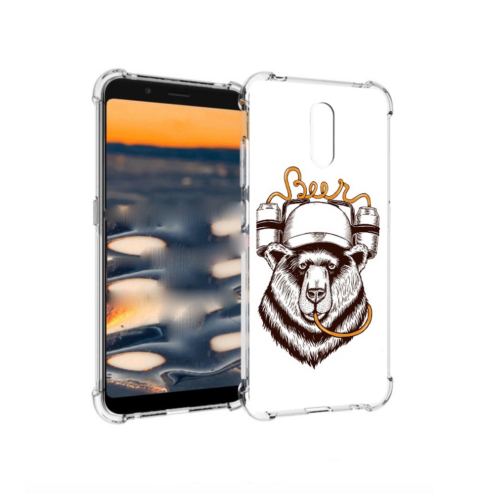 

Чехол MyPads Tocco для Nokia C2 пивной медведь (PT227055.113.538), Прозрачный, Tocco