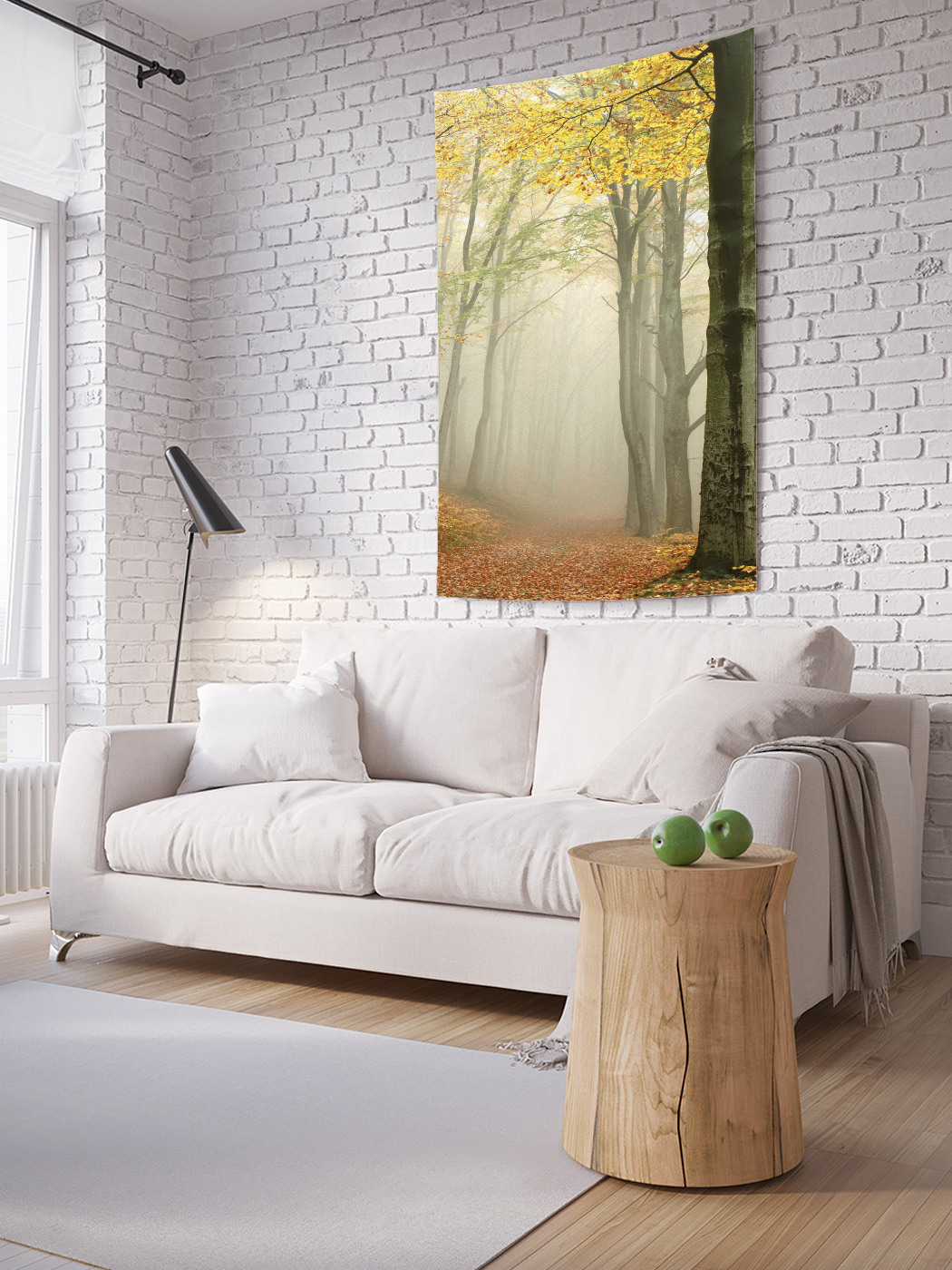 

Вертикальное фотопанно на стену JoyArty К лесным туманам 100x150 см, К лесным туманам