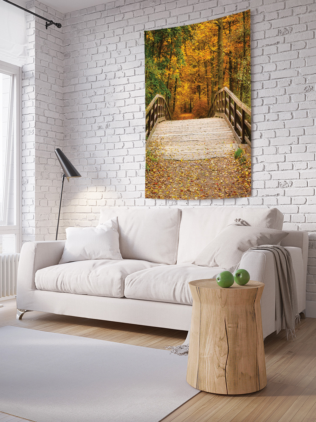 

Вертикальное фотопанно на стену JoyArty Холмистый мост 100x150 см, Холмистый мост