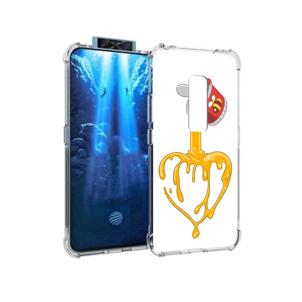 

Чехол MyPads Tocco для Vivo V17 Pro медовое сердце (PT226965.387.471), Прозрачный, Tocco