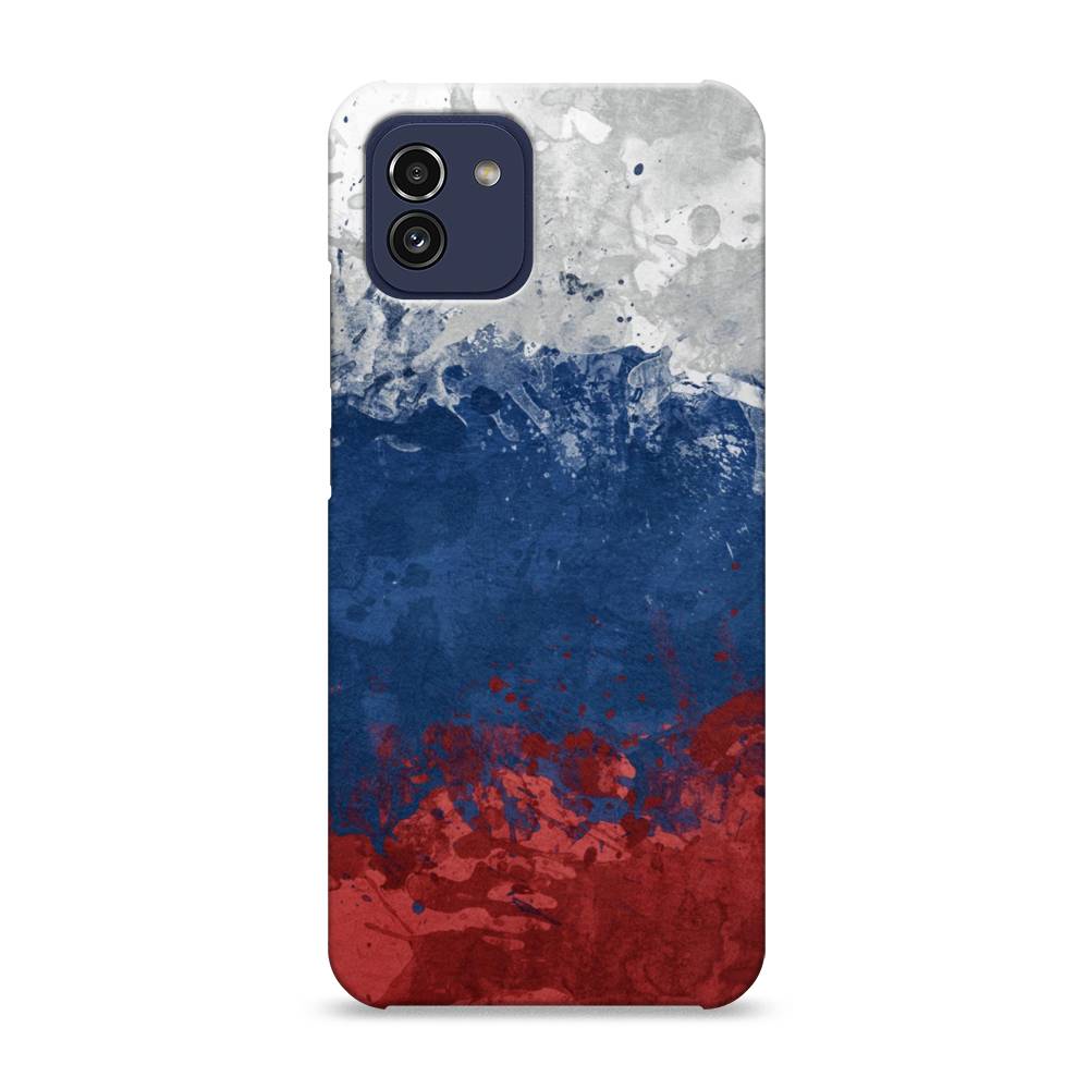 

Пластиковый чехол "Флаг России неровный" на Samsung Galaxy A03, 2104920-4