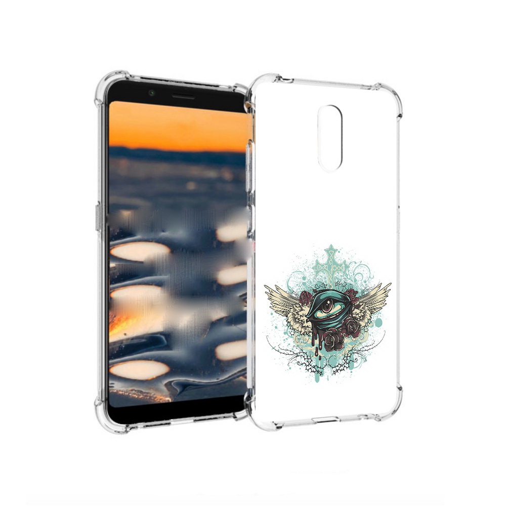 

Чехол MyPads Tocco для Nokia C2 плачущий глаз с крыльями (PT227055.113.544), Прозрачный, Tocco