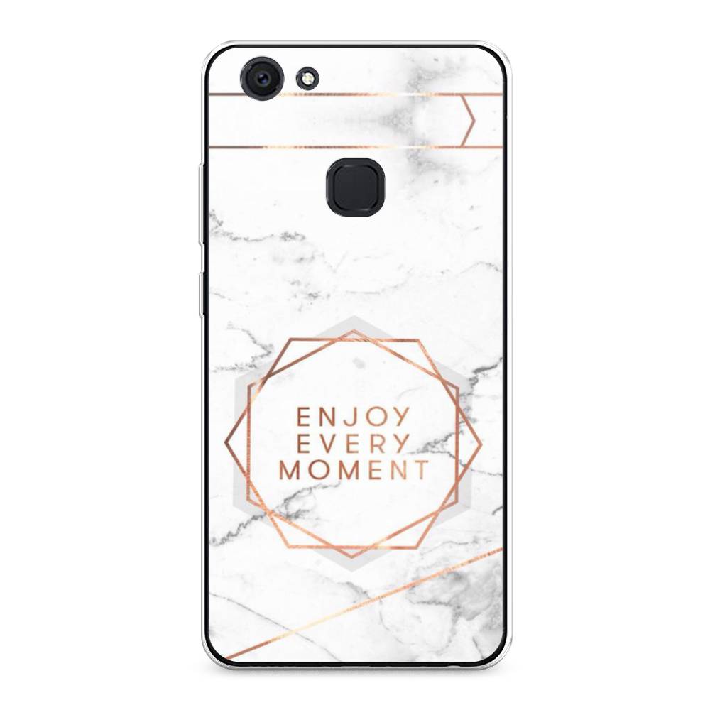 

Чехол Awog на Vivo V7 Plus "Enjoy every moment мрамор", Разноцветный, 260750-7