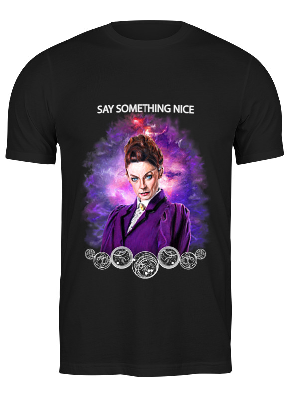 

Футболка мужская Printio Missy. say something nice черная M, Черный, Missy. say something nice